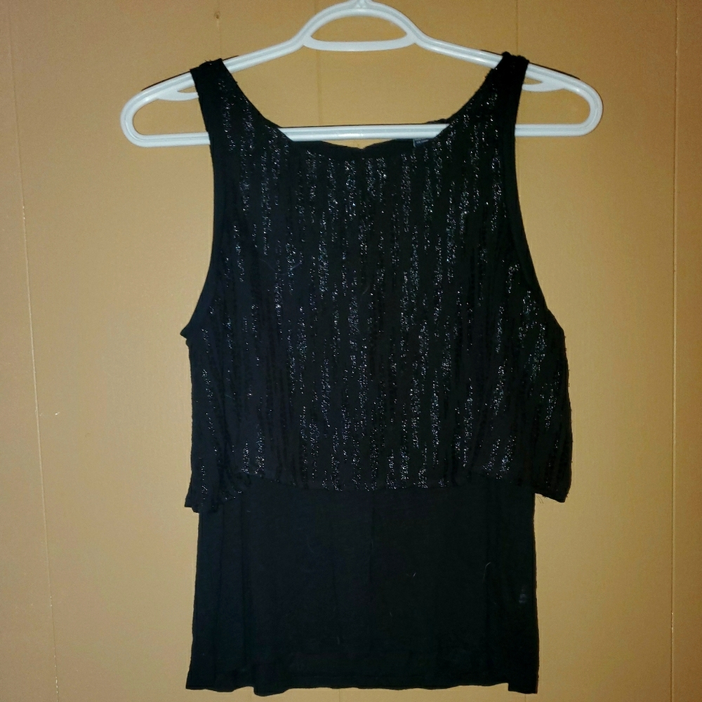Black sparkly top